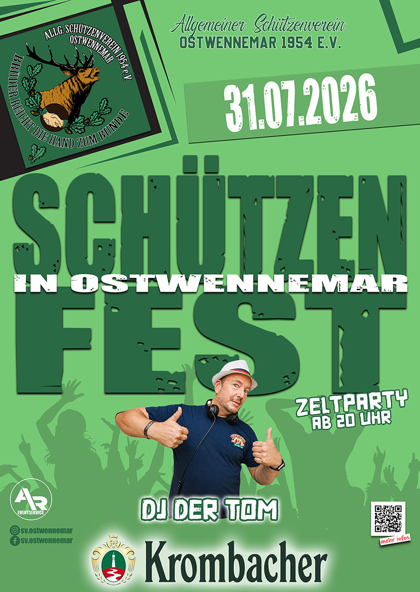 Schützenfest Plakat 2026 Freitag