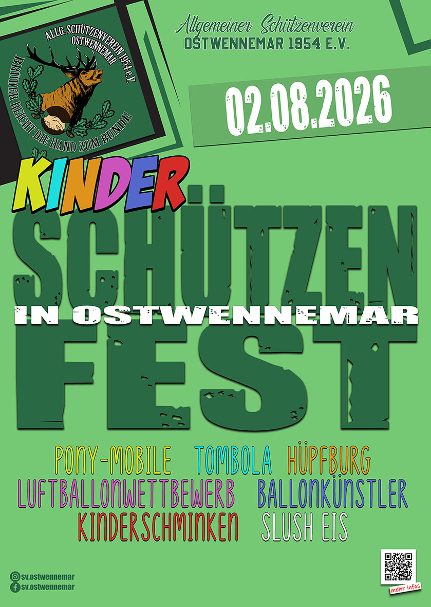 Schützenfest Plakat 2026 Sonntag